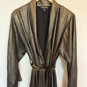Golf Metallic Robe with Fringe and Belt